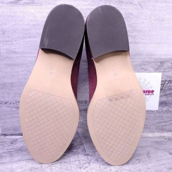 Vaneli Homer Burnished Toe Suede Ankle Boot Burgundy Red Women's 8.5 Narrow NEW - Picture 7 of 8